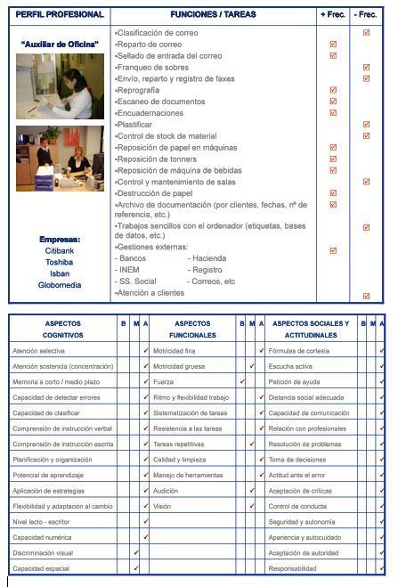 Tipos de trabajos a los que pueden acceder las personas con discapacidad intelectual